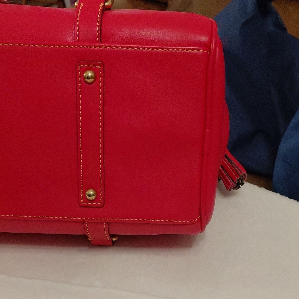 Dooney & Bourke Florentine Satchel In Fuchsia (Large) - Picture 10 of 16